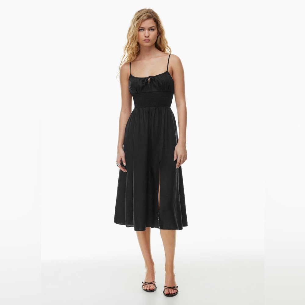 Wilfred Genoa Linen Dress in Black Small